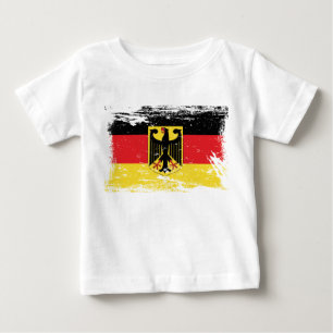 T-shirt Pour Bébé Drapeau grunge de l'Allemagne