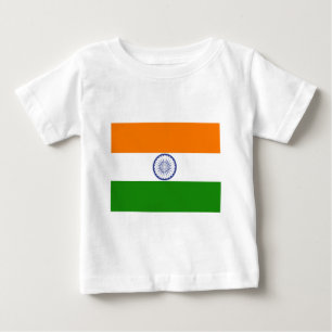T-shirt Pour Bébé Drapeau indien