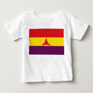 T-shirt Pour Bébé Drapeau international des brigades (Guerre civile