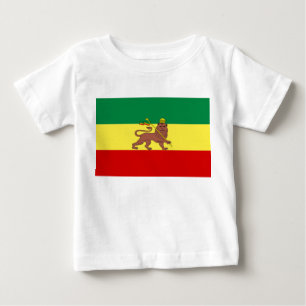 T-shirt Pour Bébé Drapeau rastafarien (Rastafarianisme) (Rasta)