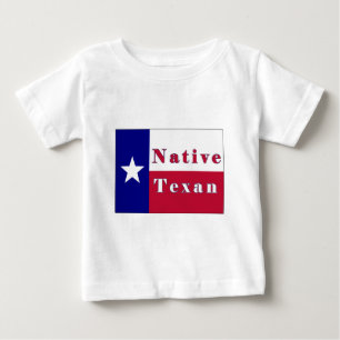 T-shirt Pour Bébé Drapeau solitaire texan indigène d'étoile