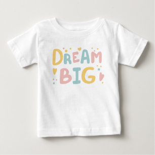 T-shirt Pour Bébé Dream Big Pastel Hearts