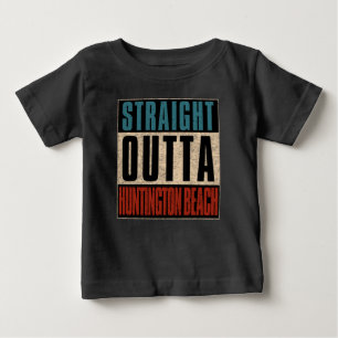 T-shirt Pour Bébé Droit devant Huntington Beach Californie CA