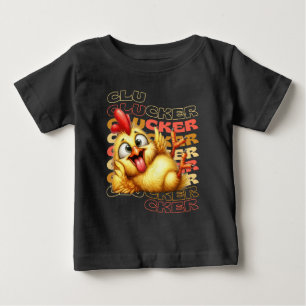 T-shirt Pour Bébé Drôle Crazy Clucker poulet - Rooster de dessin