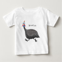 Drôle dessin animé d'oiseau de Guineafowl