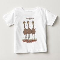 Drôle dessin animé du trio australien emu