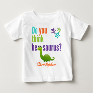 T-shirt Pour Bébé Drôle Dinosaure Citation Colorée