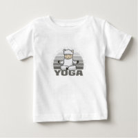 Drôle mignon lama faisant du yoga. drôle pose yoga