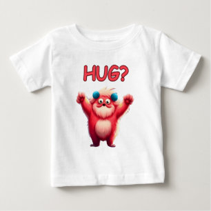 T-shirt Pour Bébé Drôle monstre rose