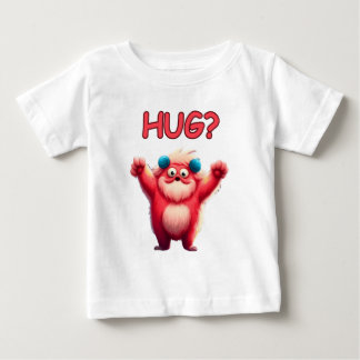 T-shirt Pour Bébé Drôle monstre rose