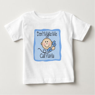 T-shirt Pour Bébé Drôle ne me faites pas l'appel YiaYia