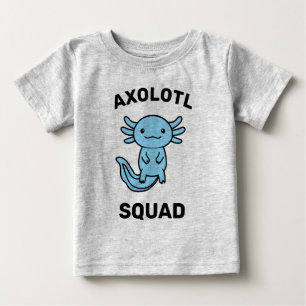 T-shirt Pour Bébé Drôle petite équipe de Axolotl personnalisable ros