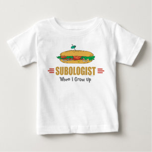 T-shirt Pour Bébé Drôle sandwich sous-marin