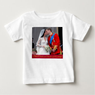 T-shirt Pour Bébé Duc et duchesse de Cambridge Mariage royal