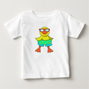 T-shirt Pour Bébé Duck with Swim ring & Sung