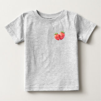 T-shirt Pour Bébé Duo Fraise Sucrée