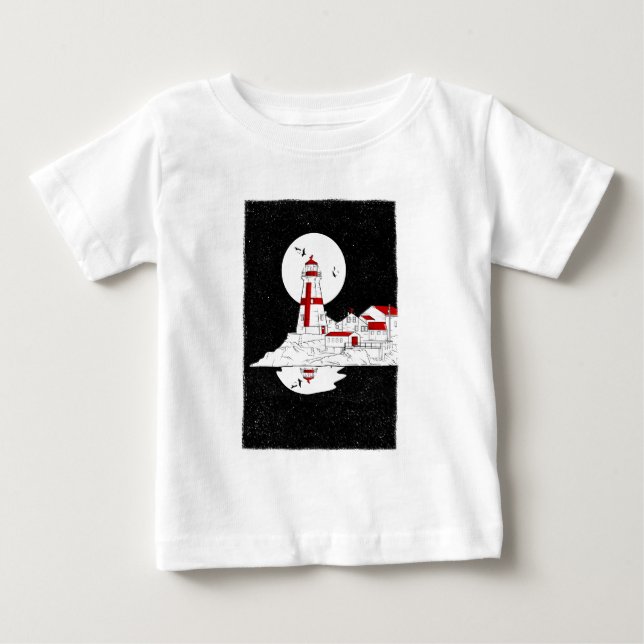 T-shirt Pour Bébé East Quoddy Head Lighthouse plat amazone (Devant)