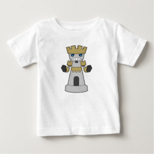 T-shirt Pour Bébé Échecs Pièce Rook Échecs