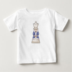 T-shirt Pour Bébé Échecs Queen Chess