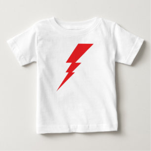 T-shirt Pour Bébé Éclair rouge