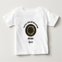 Éclipse solaire totale 2026 Totalité T-shirt bébé