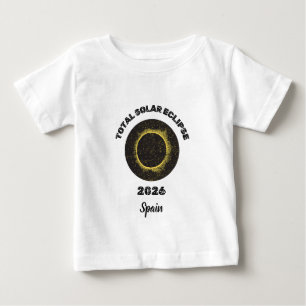 T-shirt Pour Bébé Éclipse solaire totale 2026 Totalité T-shirt bébé