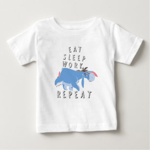 T-shirt Pour Bébé Eeyore  Répéter le travail du sommeil