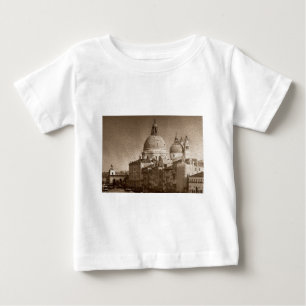T-shirt Pour Bébé Effet Papier Sepia Venise Grand Canal
