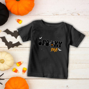 T-shirt Pour Bébé Éffrayant Un 1er Anniversaire Chat Trick-or-Treati