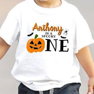 T-shirt Pour Bébé Éffrayant Un Halloween 1er Anniversaire