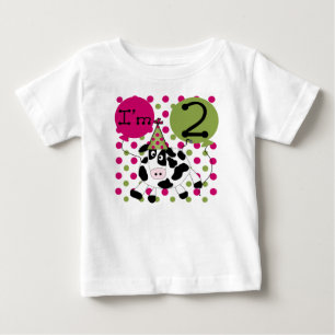 T-shirt Pour Bébé Effrayez le 2ème anniversaire