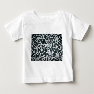 T-shirt Pour Bébé Élégance classique Belle Web art noir et blanc