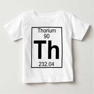 T-shirt Pour Bébé Élément 090 - Th - thorium (plein)