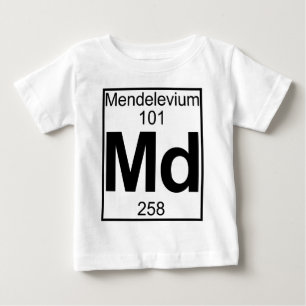 T-shirt Pour Bébé Élément 101 - DM - Mendélévium (plein)
