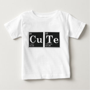T-shirt Pour Bébé Éléments périodiques du CU TE