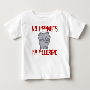 T-shirt Pour Bébé Éléphant d'allergie d'arachide