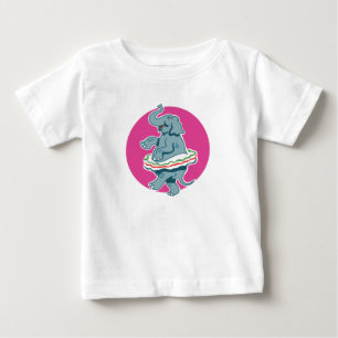 T-shirt Pour Bébé Eléphant dansant