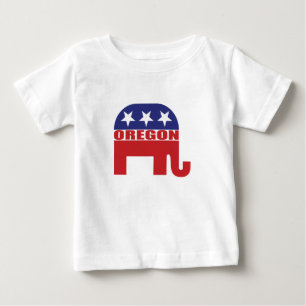 T-shirt Pour Bébé Éléphant de républicain de l'Orégon