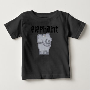 T-shirt Pour Bébé Eléphant gris