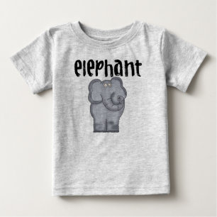 T-shirt Pour Bébé Éléphant gris