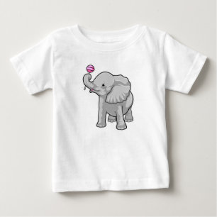T-shirt Pour Bébé Eléphant Lollipop
