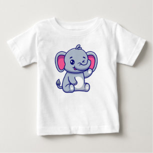 T-shirt Pour Bébé Eléphant mignon