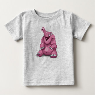 T-shirt Pour Bébé Éléphant rose mignon