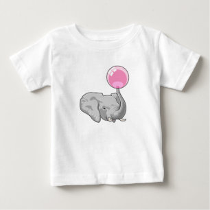 T-shirt Pour Bébé Elephant with Balloon