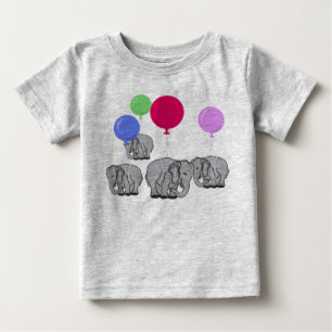 T-shirt Pour Bébé Eléphants volants