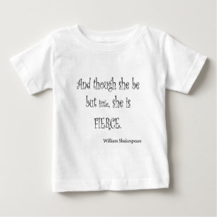 T-shirt Pour Bébé Elle soit mais peu elle est citation féroce de
