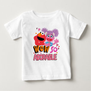 T-shirt Pour Bébé Elmo & Abby   Wow si adorable