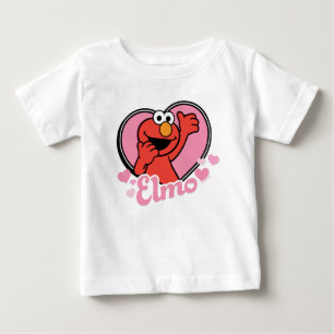 T-shirt Pour Bébé Elmo dans le coeur Valentine