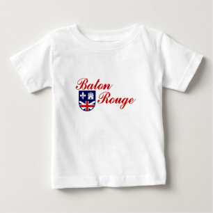 T-shirt Pour Bébé Emblème de Baton Rouge, Louisiane T-shirt bébé