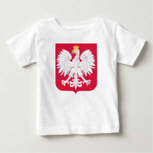 T-shirt Pour Bébé Emblème polonais - Bouclier polonais - Herbe Pols